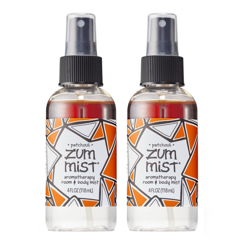 Indigo Wild بخاخ الغرفة والجسم إنديغو وايلد زوم ميست - بخاخ زيت أساسي للعلاج العطري - بخاخ طبيعي للجسم والغرفة - رائحة الباتشولي - 4 أونصة سائلة (عبوتان) - Image 1